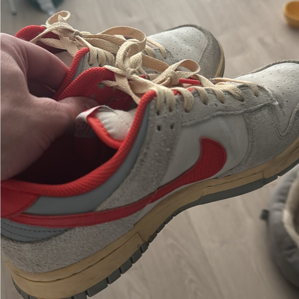 Nike Red and Gray Sneakers
